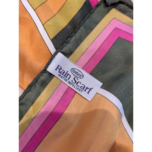 Mixed Lot of 6 Vintage Scarves–Silk, Rayon, Polyester – Designer & Tagged Pieces - Picture 11 of 13